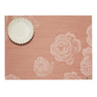 Burnt Coral Placemats in Muted Midtone Warm Red with White