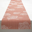 Rosette Table Runners - Burnt Coral With Prop