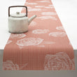 14'' x 72'' Table Runners in Muted Light Warm Red with Light Neutral Beige