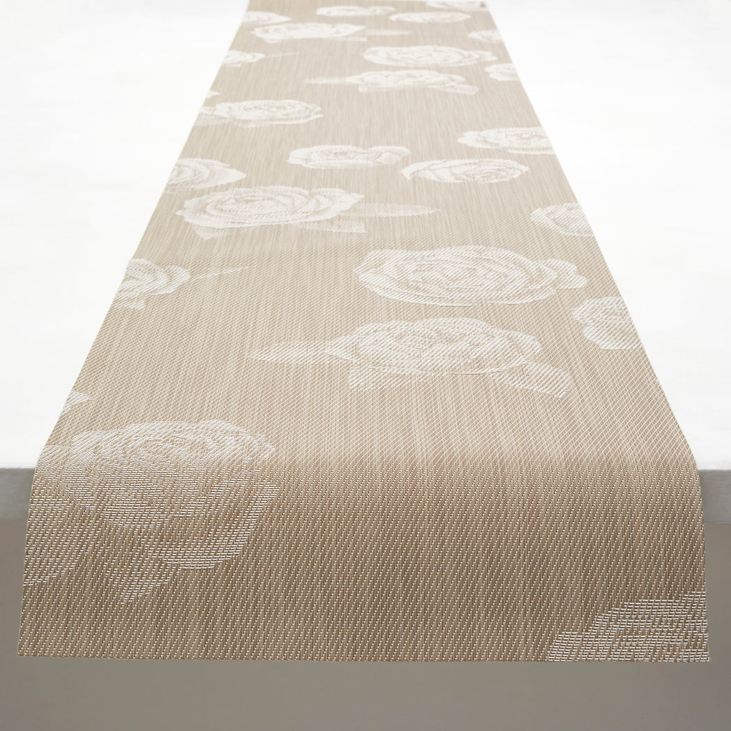 Rosette Table Runners - Flax With Prop