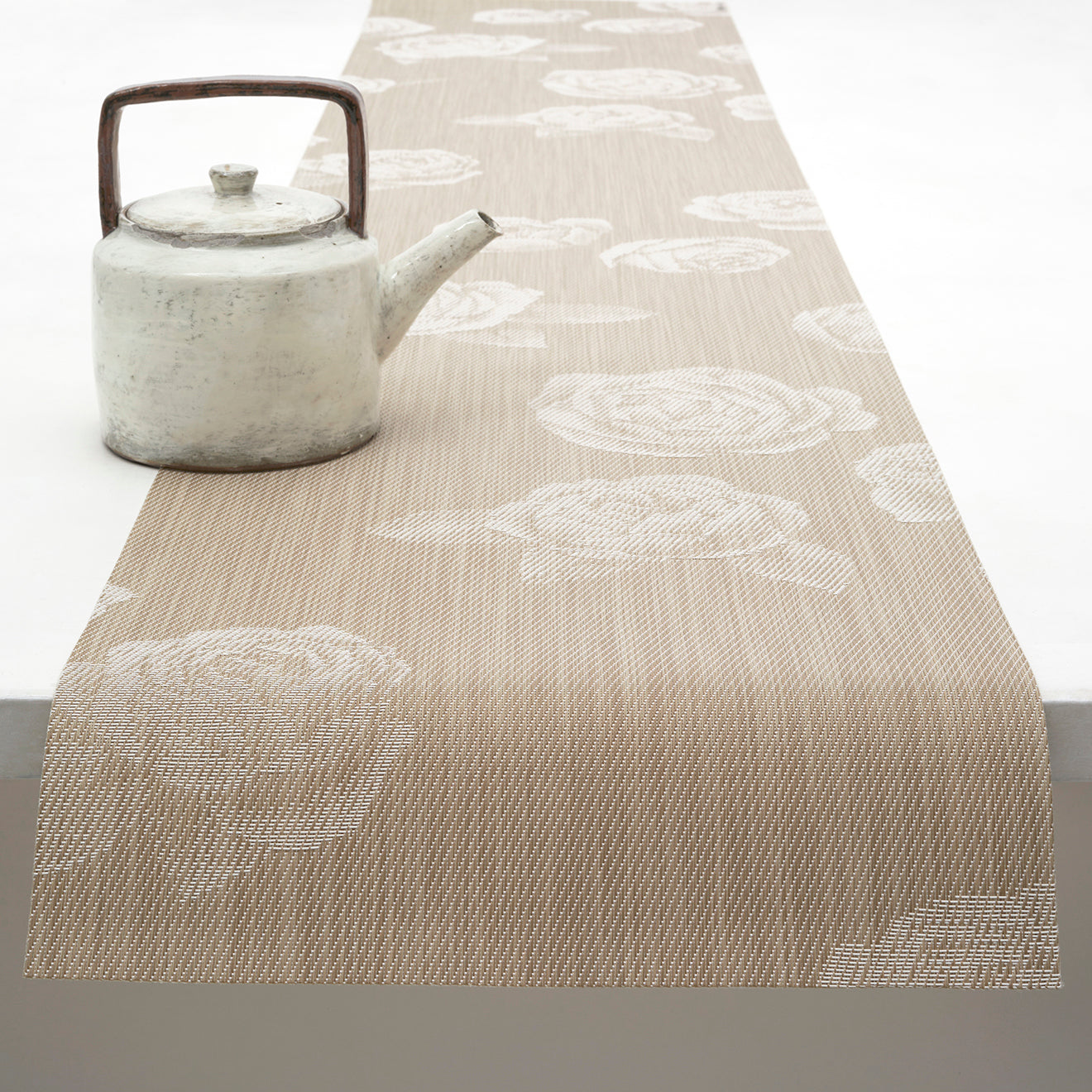 14'' x 72'' Table Runners in Midtone Neutral Beige with Light Neutral Beige 