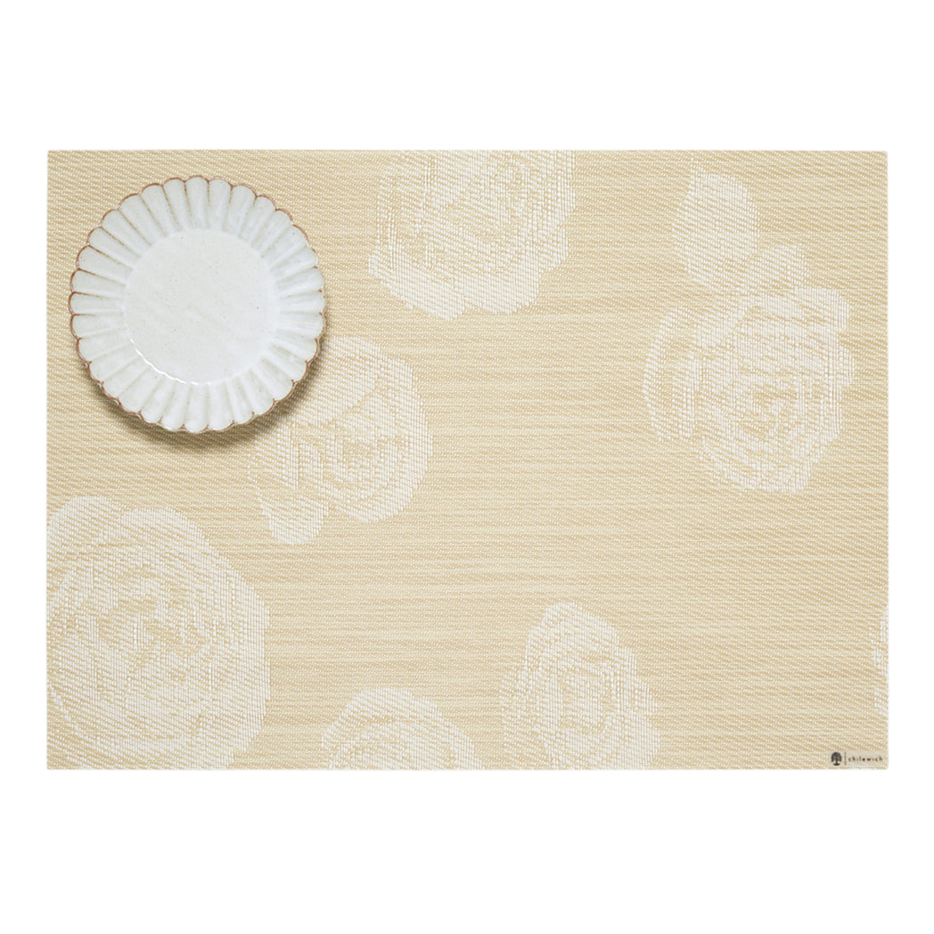 Rosette Placemats - Wheat With Prop