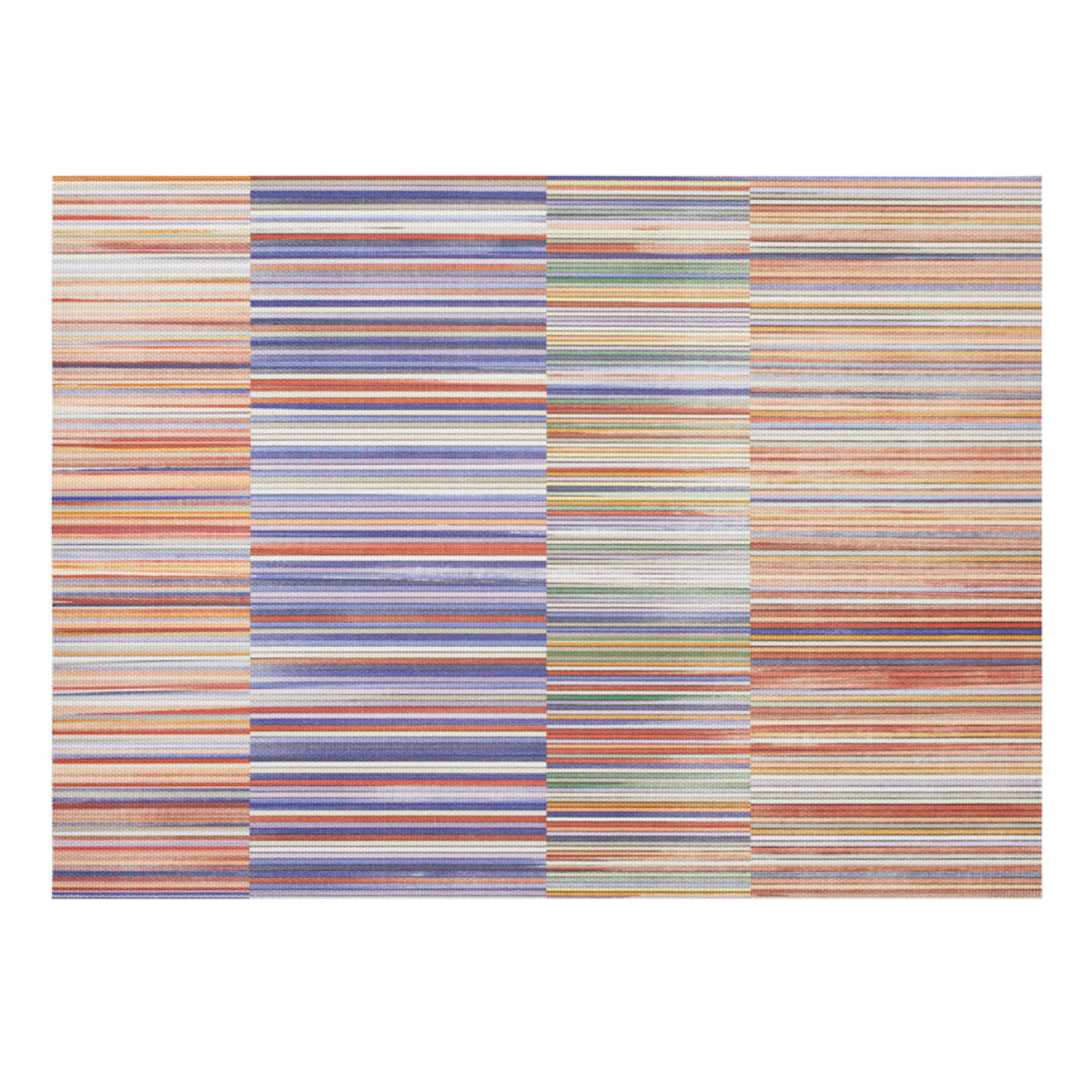 14" x 19" Placemats in MIx of Red Orange, Green, Blue Violet and Light Neutral Beige