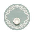 Abalone Placemats in Muted Light Blue Green with White