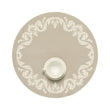 Flax Placemats in Light Neutral Beige with White
