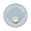 Sea Placemats in Muted Light Blue with White