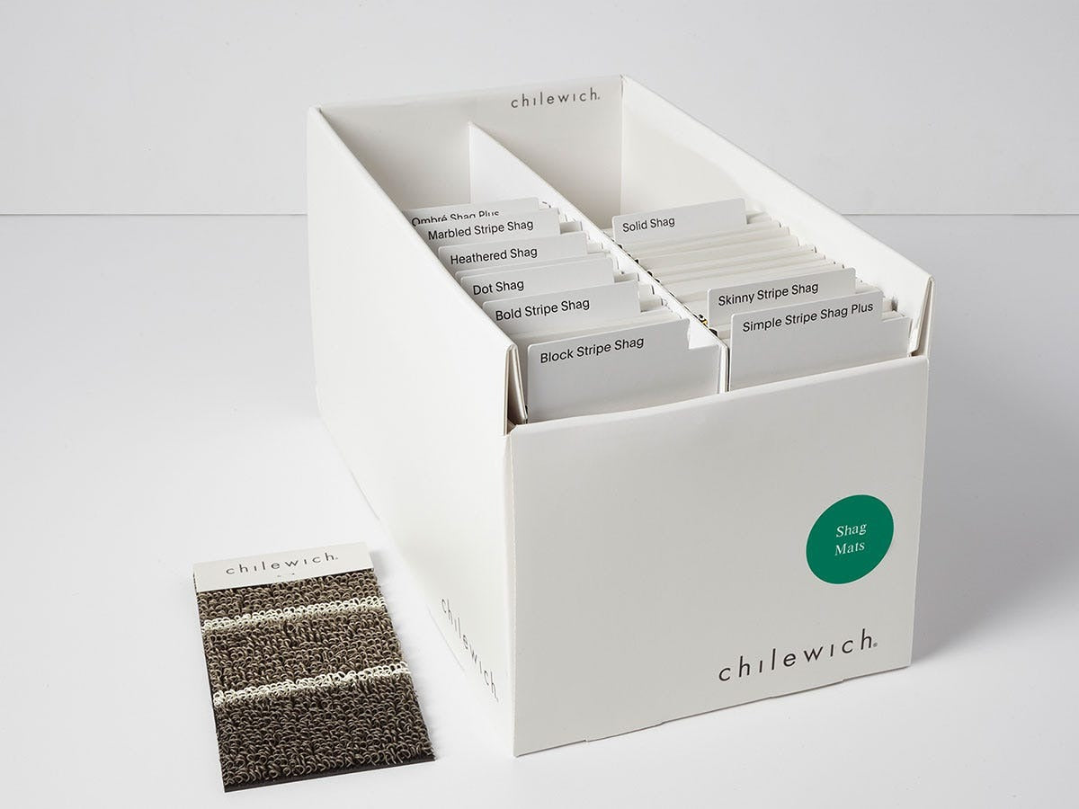 Detail image of Chilewich woven material showcasing texture, color, and pattern of the terrastrand yarn weave.
