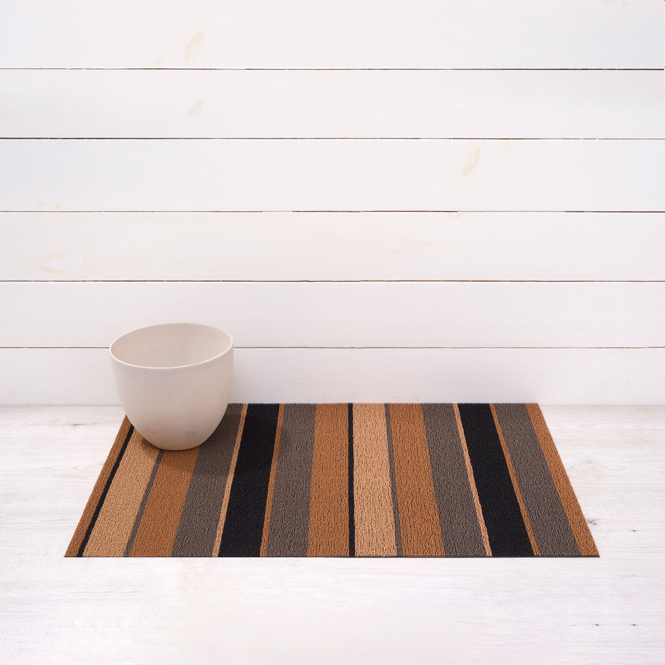 Bolt Stripe Shag Mats - Honey