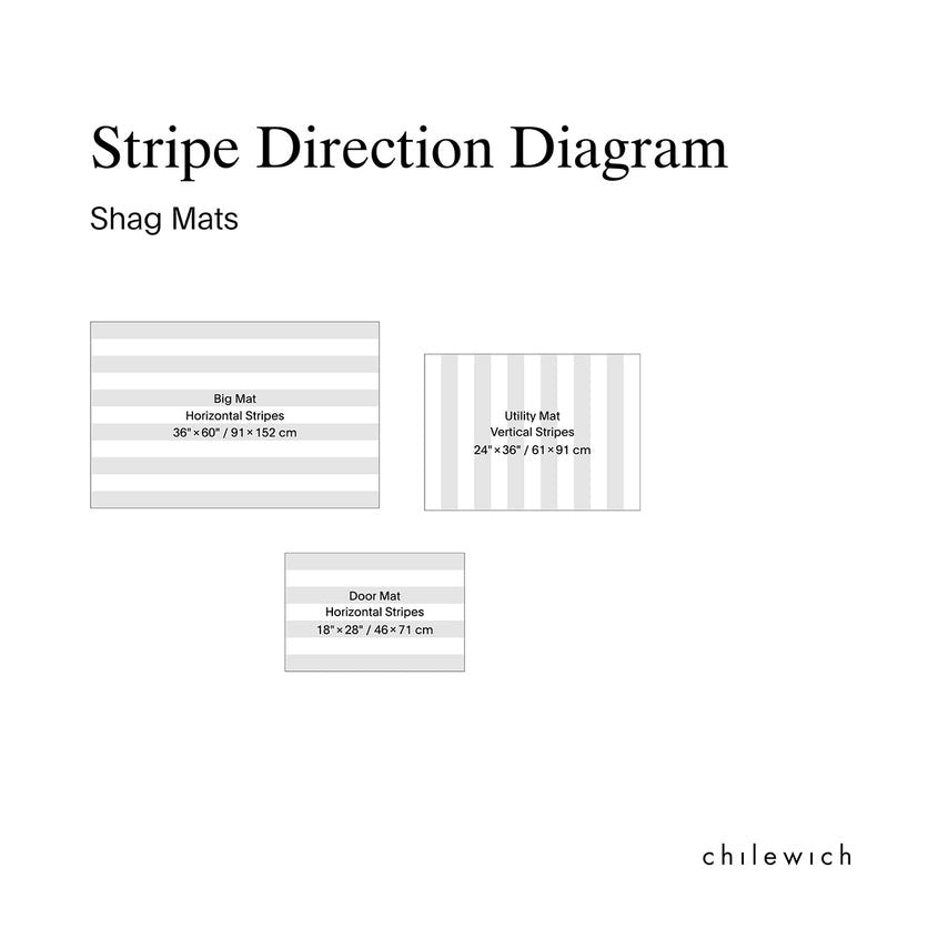 Bold Stripe Shag Mats