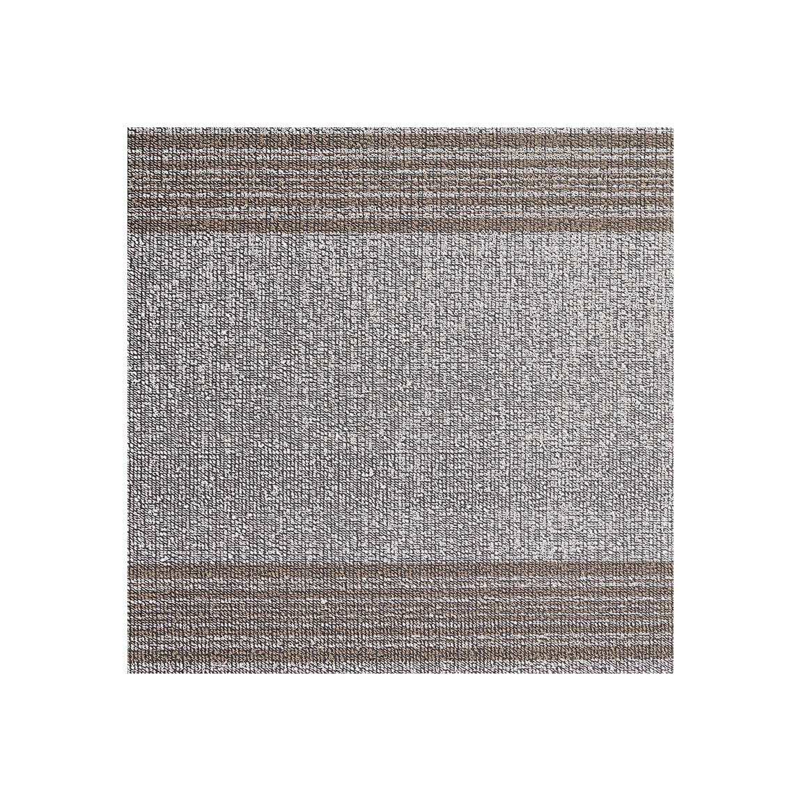 Relay Stripe Shag Mat Samples - Ivory View 1
