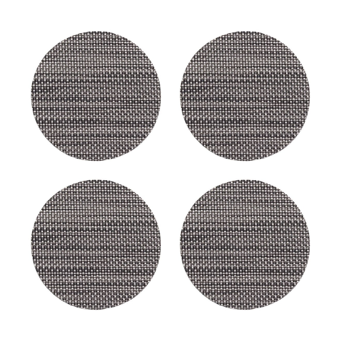 Mini Basketweave Coasters - Light Grey