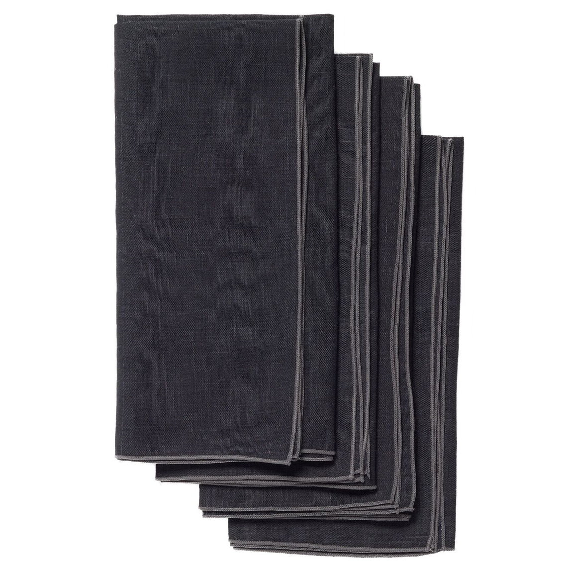 Linen Napkins - Black