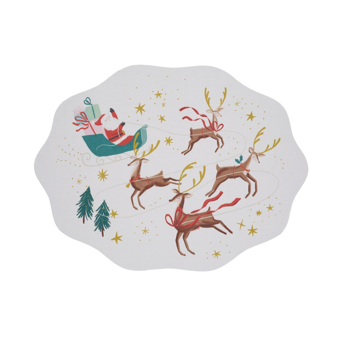 Santa Sleigh Placemat - Multi