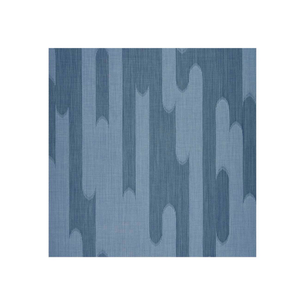 Bluestone Woven Floor Mat in Muted Light Blue with Midtone Blue Grey