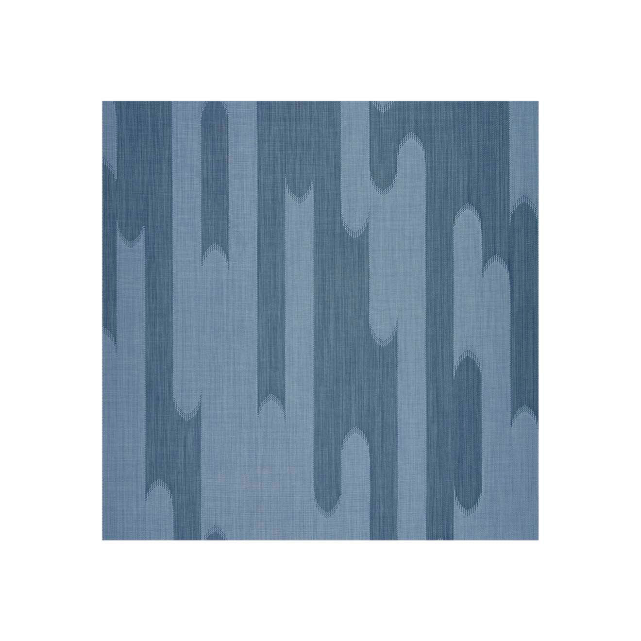 Bluestone Woven Floor Mat in Muted Light Blue with Midtone Blue Grey