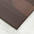 Detail image of Chilewich woven material showcasing texture, color, and pattern of the terrastrand yarn weave.