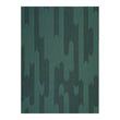 Kale Woven Floor Mat in Midtone Green with Dark Warm Grey