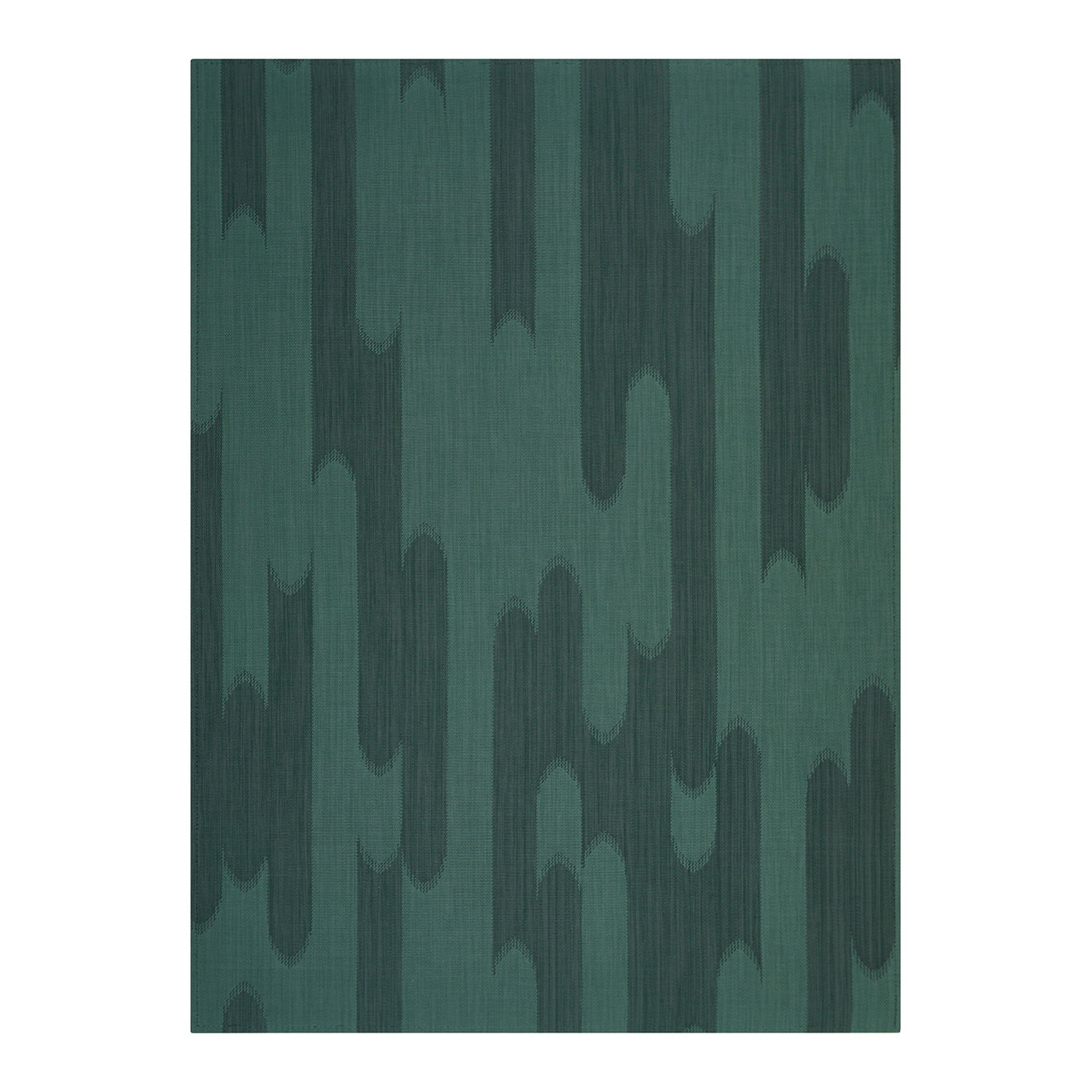 Kale Woven Floor Mat in Midtone Green with Dark Warm Grey