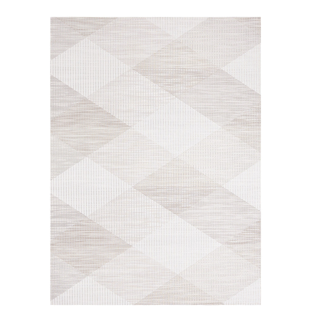 Sand Woven Floor Mat in Light and Midtone Shades of Neutral Beige