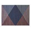 Twilight Placemats in Dark Navy Blue with Warm Pinks, Light Blue and Light Blue Green