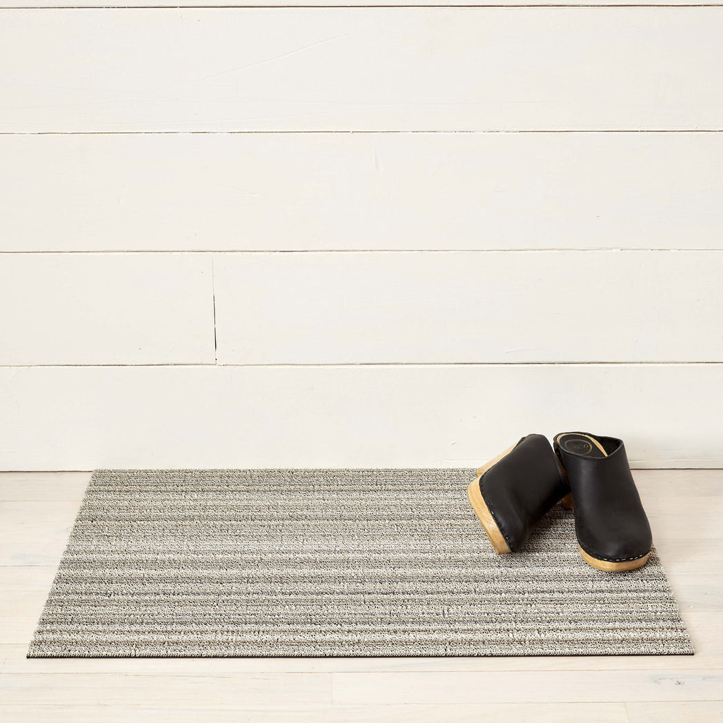 Skinny Stripe Shag Mats - Birch Doormat