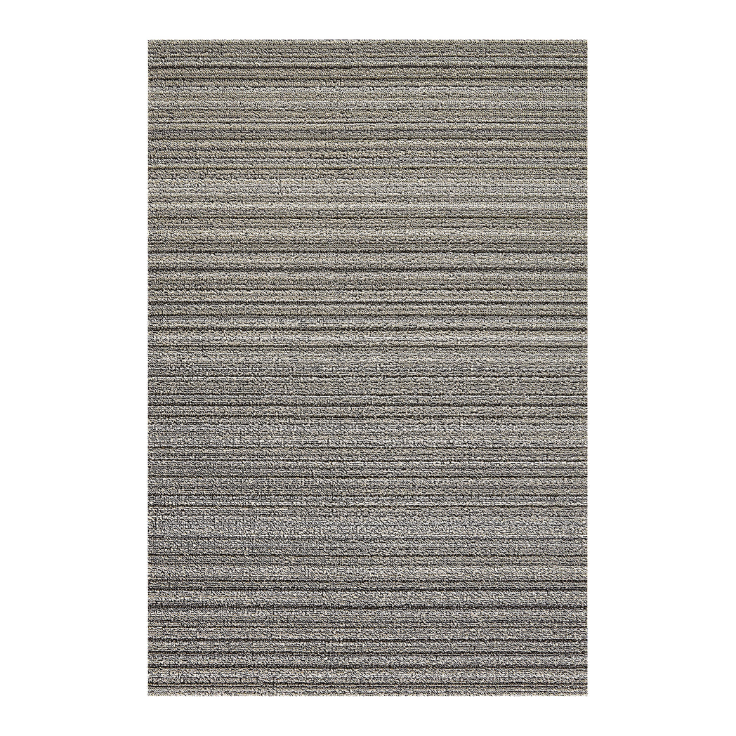Rectangle Shag Mats in Mix of Greige and White Tones