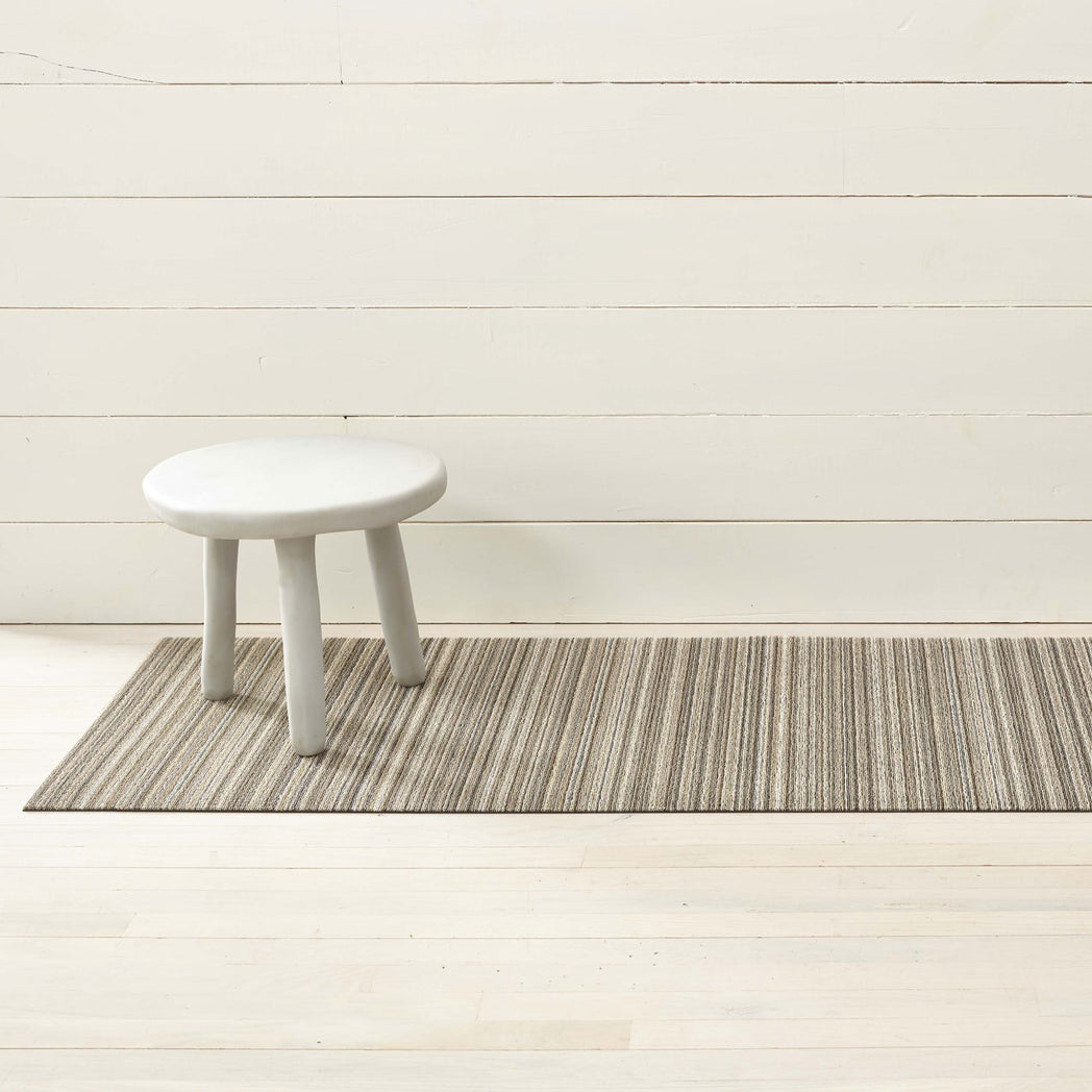Skinny Stripe Shag Mats - Birch Runner