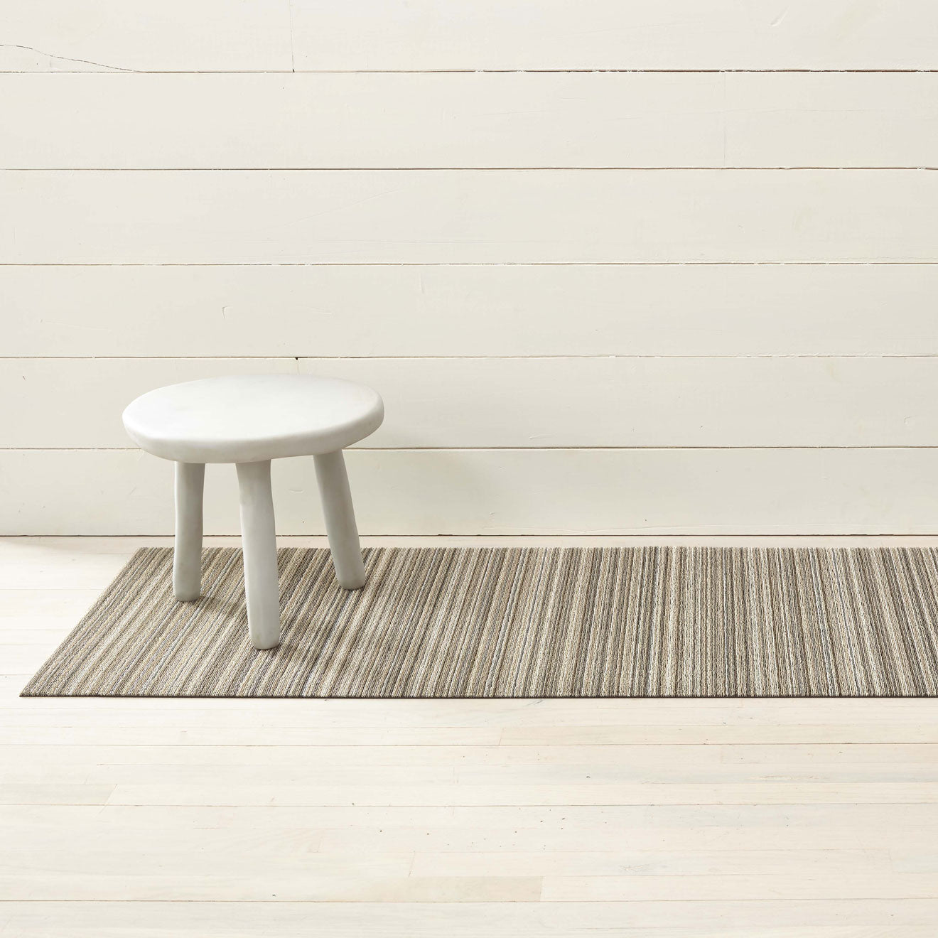Skinny Stripe Shag Mats - Birch Runner