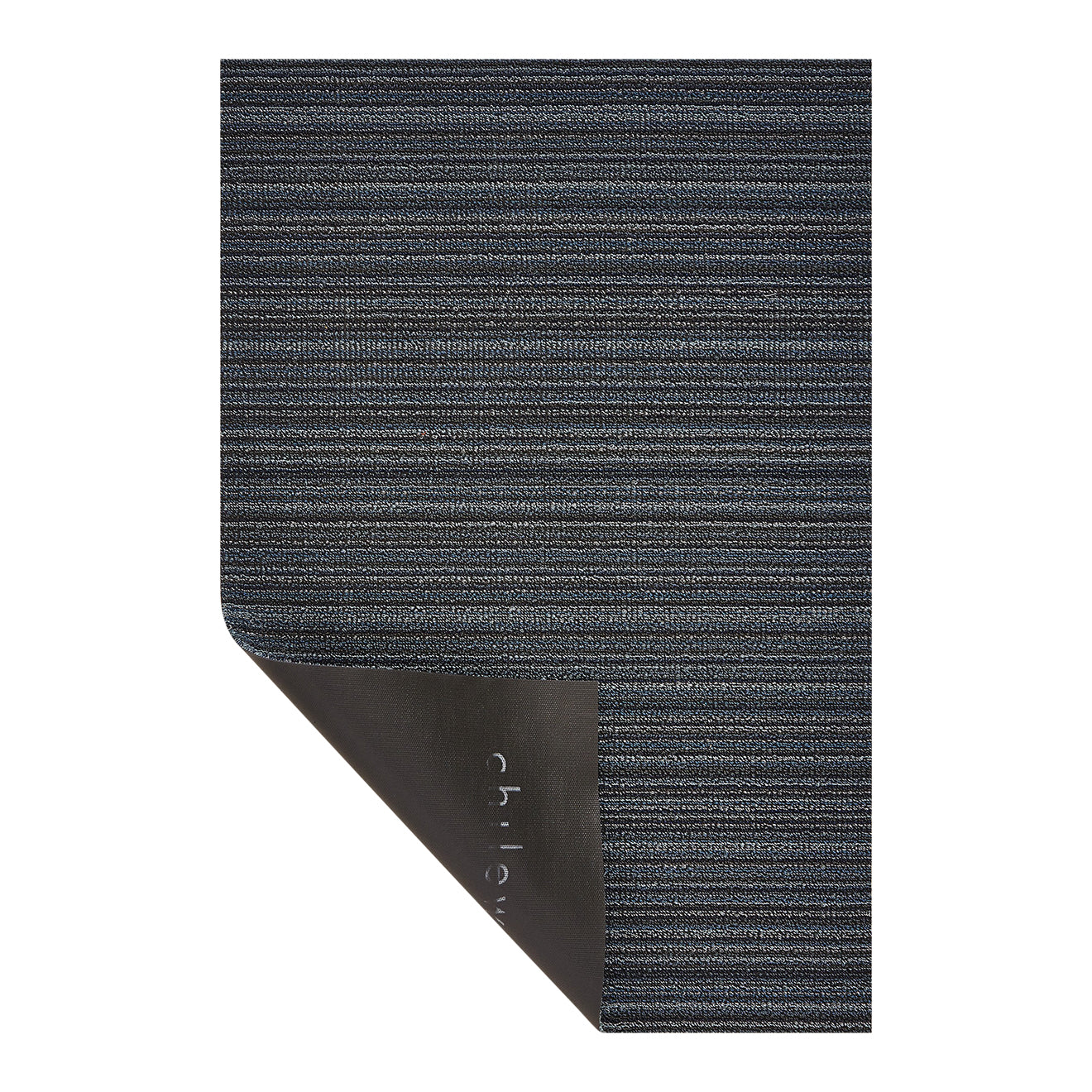 Skinny Stripe Shag Mats - Blue Corner