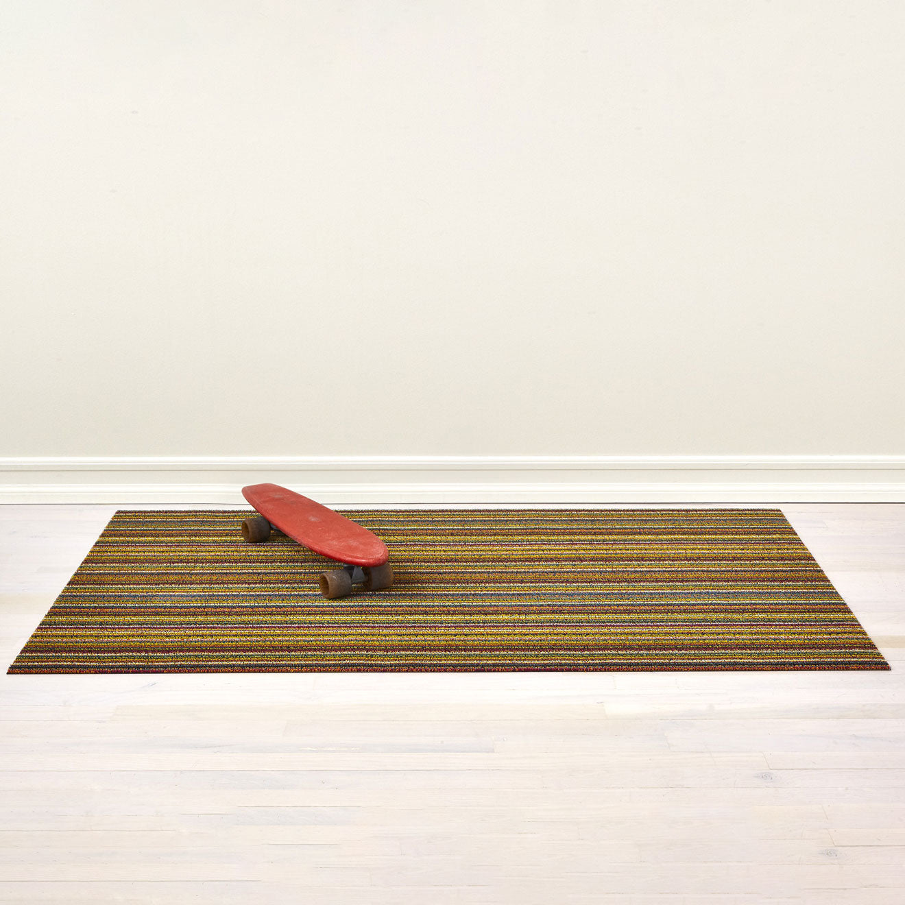 Skinny Stripe Shag Mats - Bright Multi Big Mat