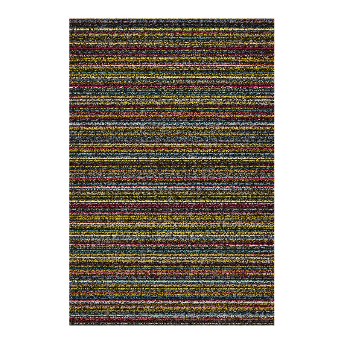 Skinny Stripe Shag Mats - Bright Multi View 1