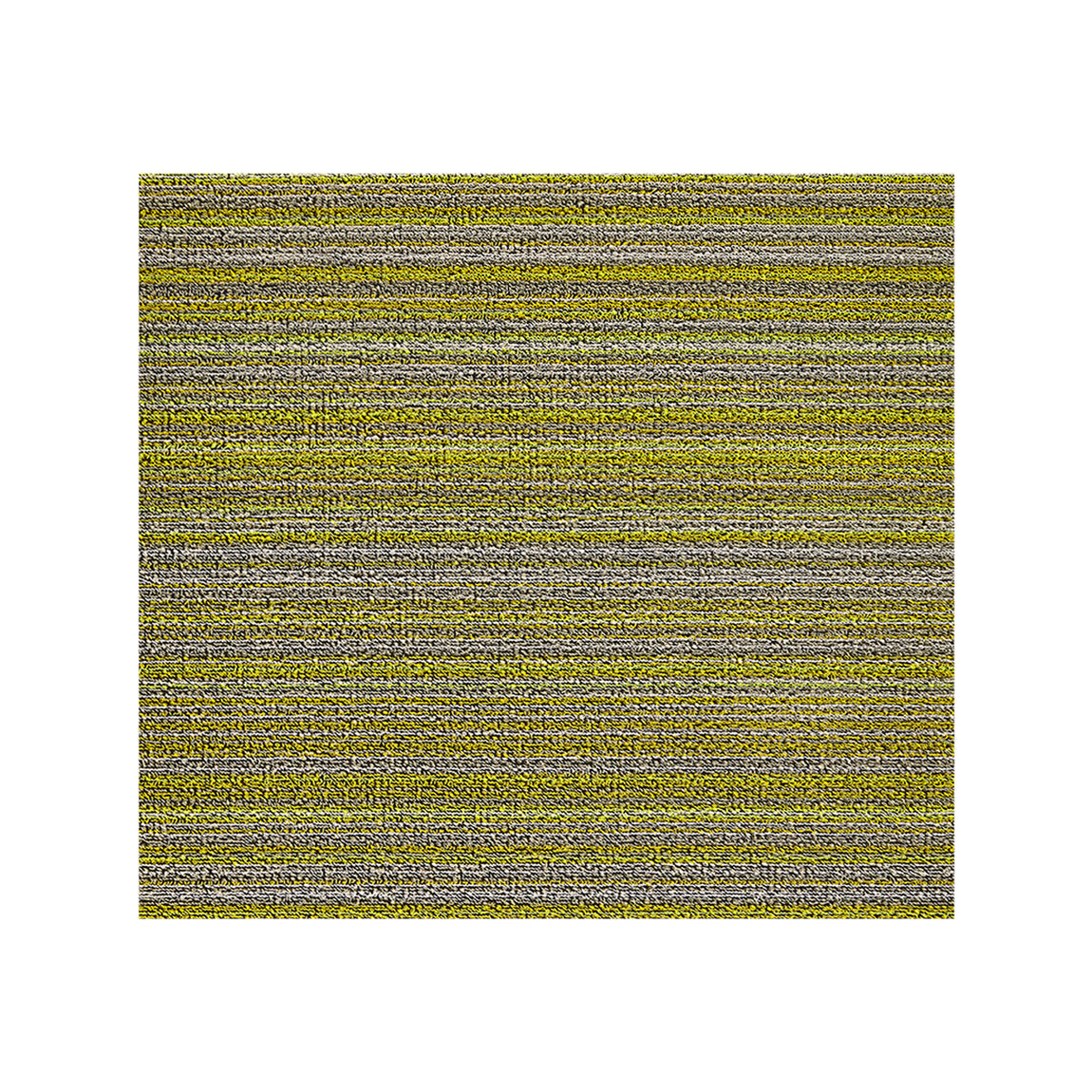 Skinny Stripe Shag Mat Samples - Citron View 1