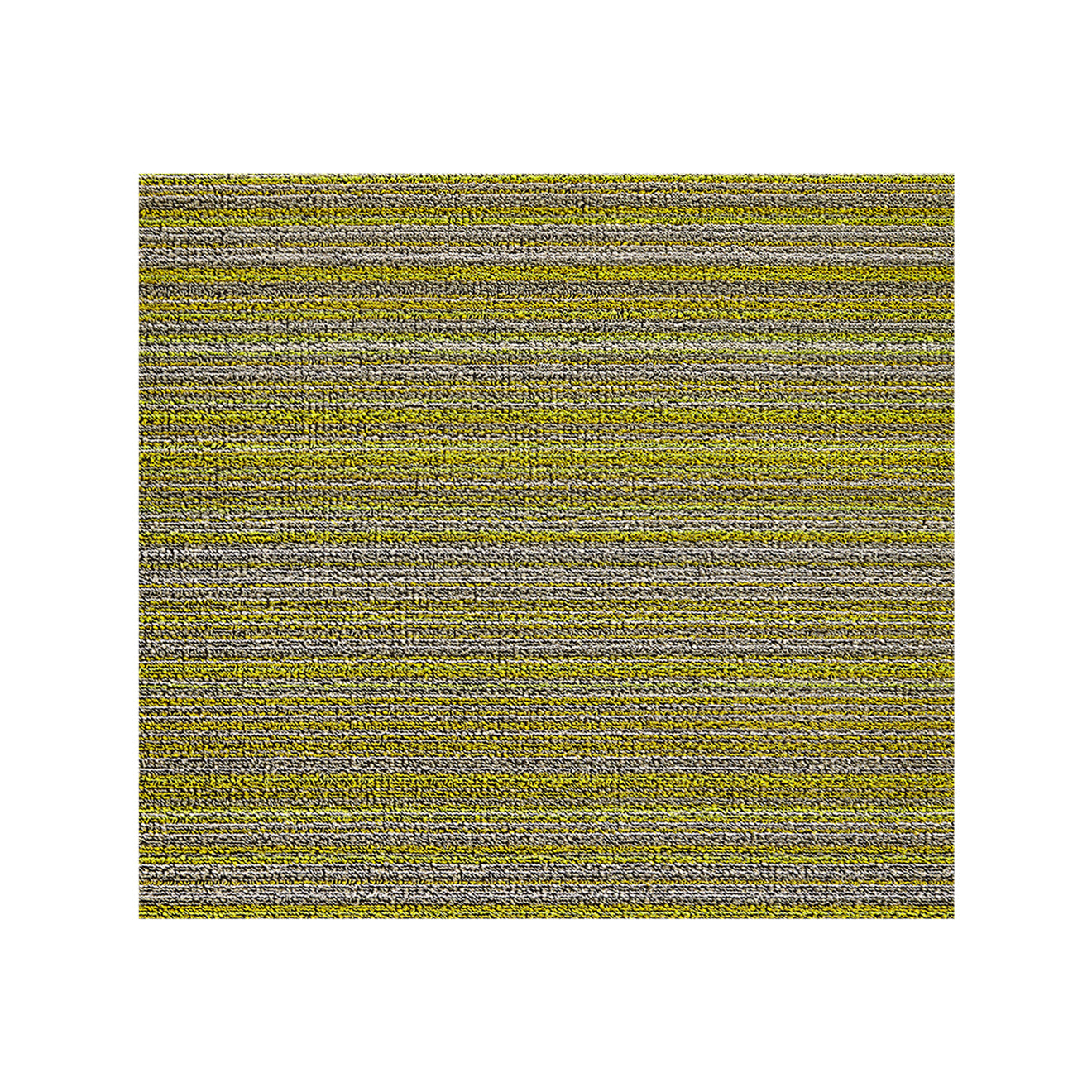 Citron Shag Mat in Mix of Vivid Yellow Greens, Muted Yellow Green and Grey