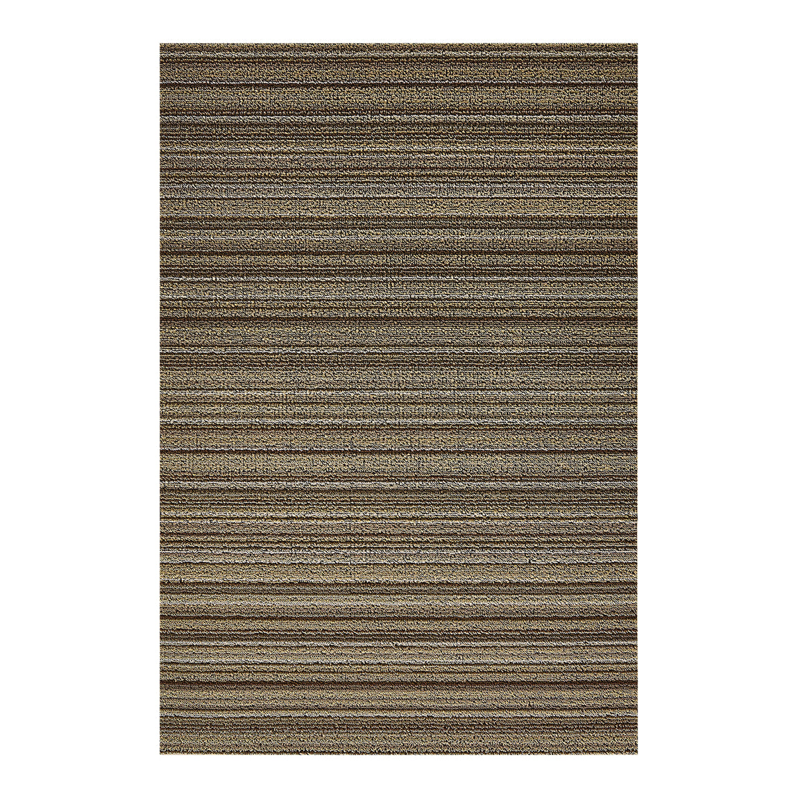 Skinny Stripe Shag Mats - Mushroom View 1