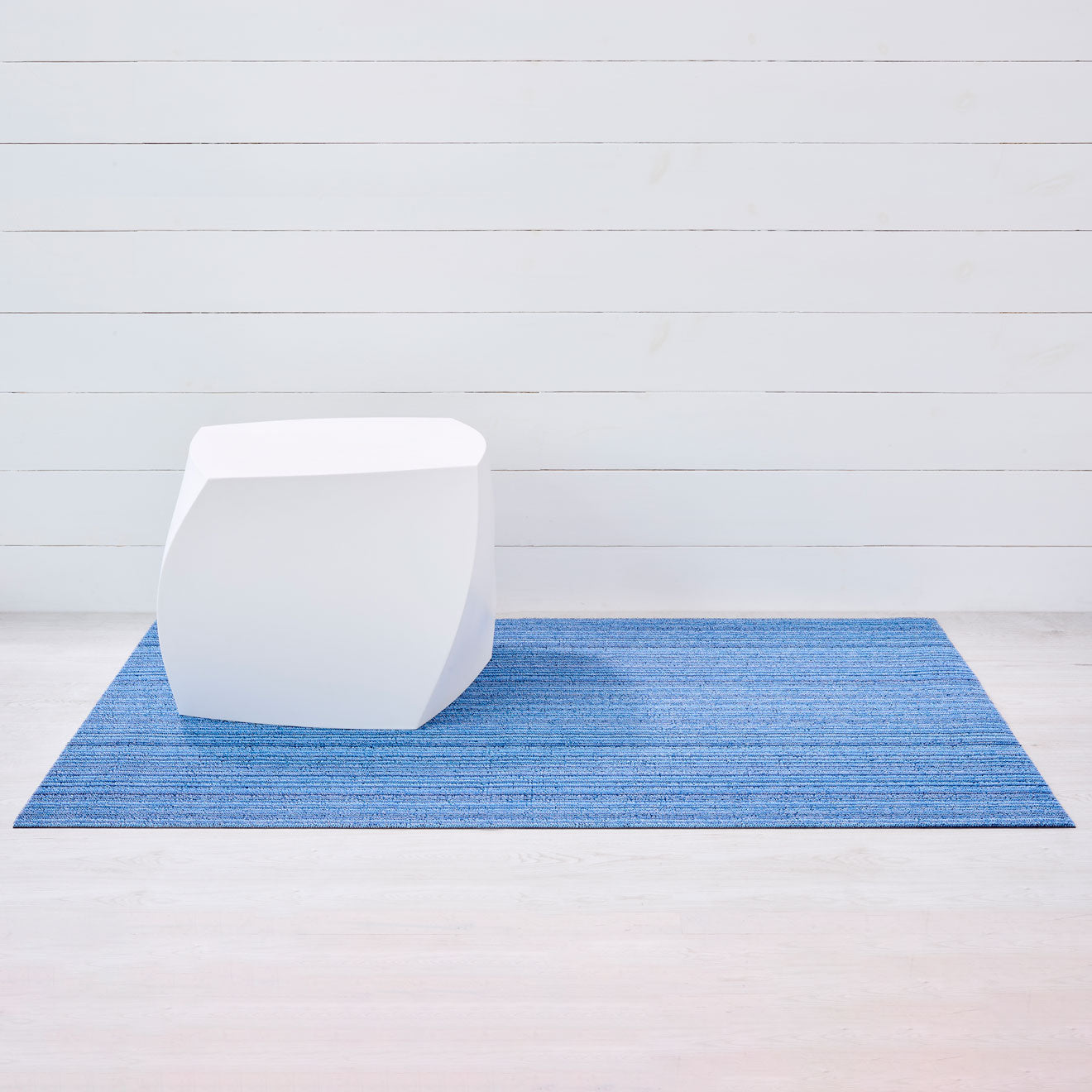 Skinny Stripe Shag Mats - Ocean Big Mat