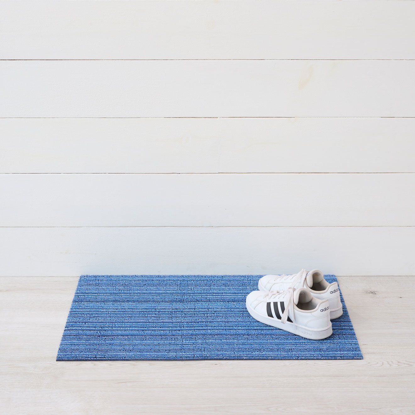 Skinny Stripe Shag Mats - Ocean Doormat