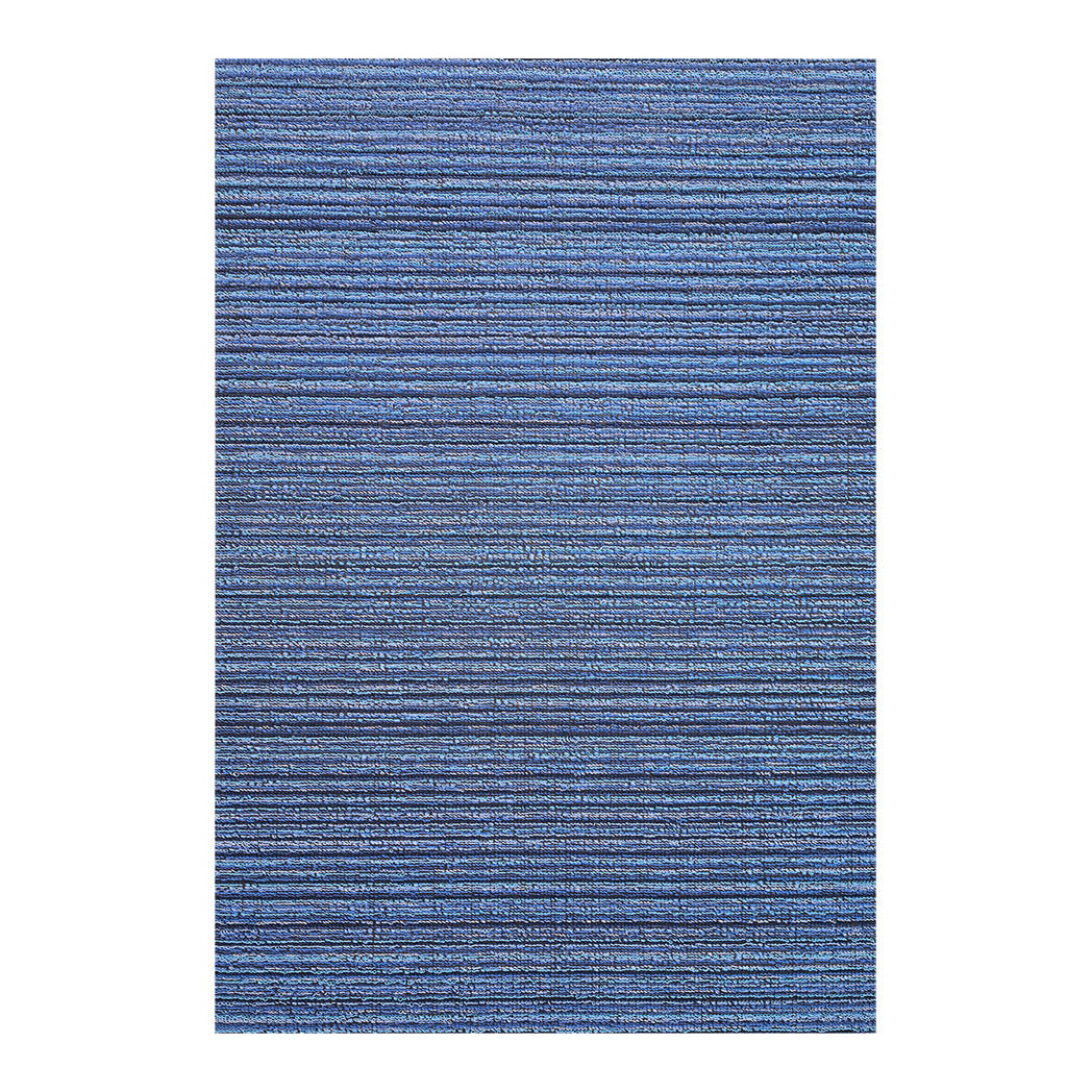 Rectangle Shag Mats in Mix of Vivid Blue Tones