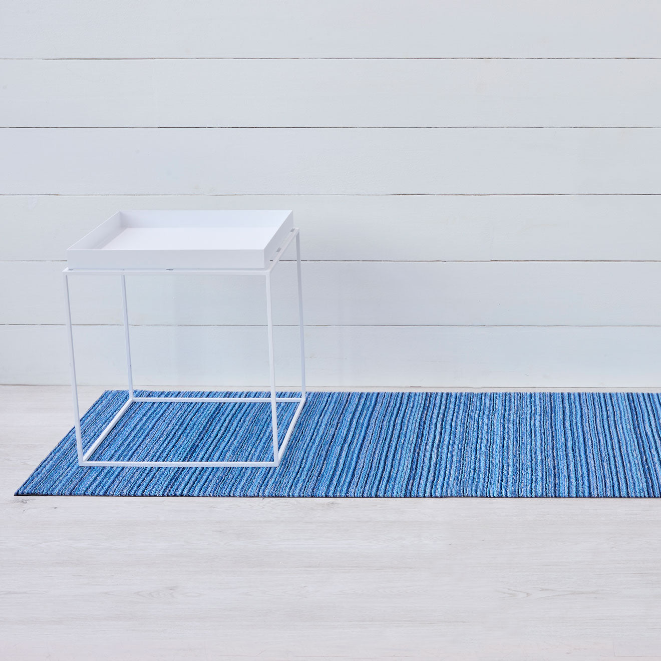 Skinny Stripe Shag Mats - Ocean Runner