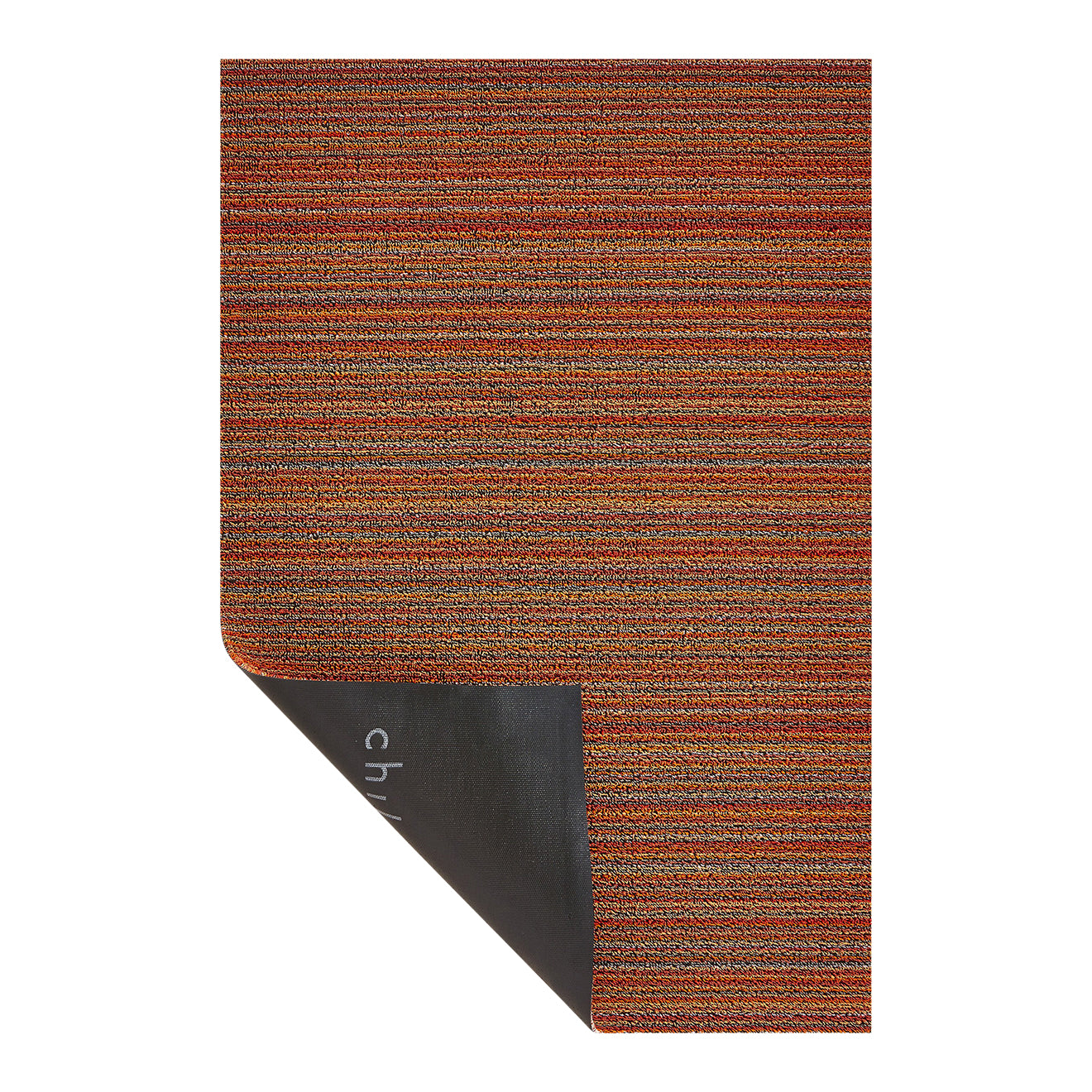 Skinny Stripe Shag Mats - Orange Corner