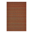 Rectangle Shag Mats in Mix of Vivid Orange and Silver Tones