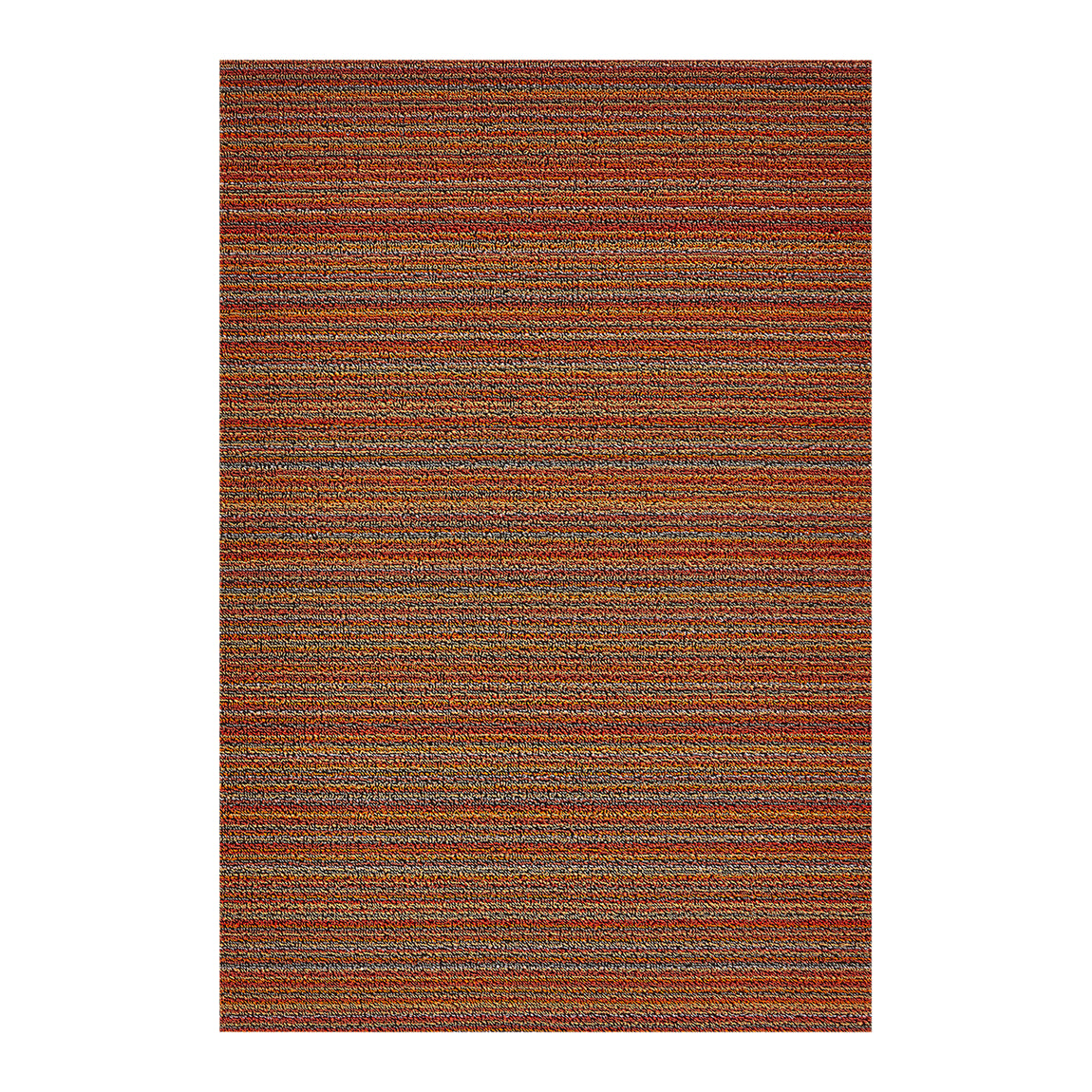 Skinny Stripe Shag Mats - Orange View 1