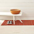 Skinny Stripe Shag Mats - Orange Runner