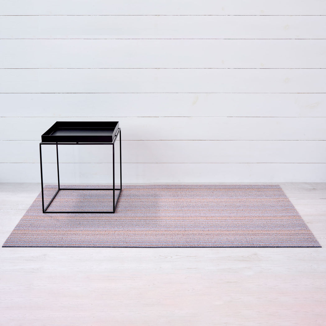 Skinny Stripe Shag Mats - Periwinkle Big Mat
