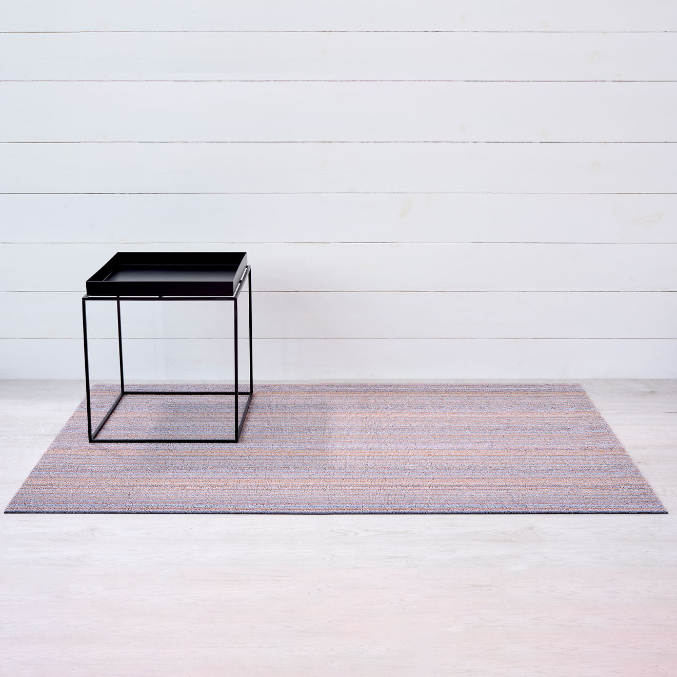 Skinny Stripe Shag Mats - Periwinkle Big Mat