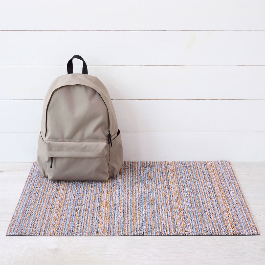 Skinny Stripe Shag Mats - Periwinkle Utility Mat