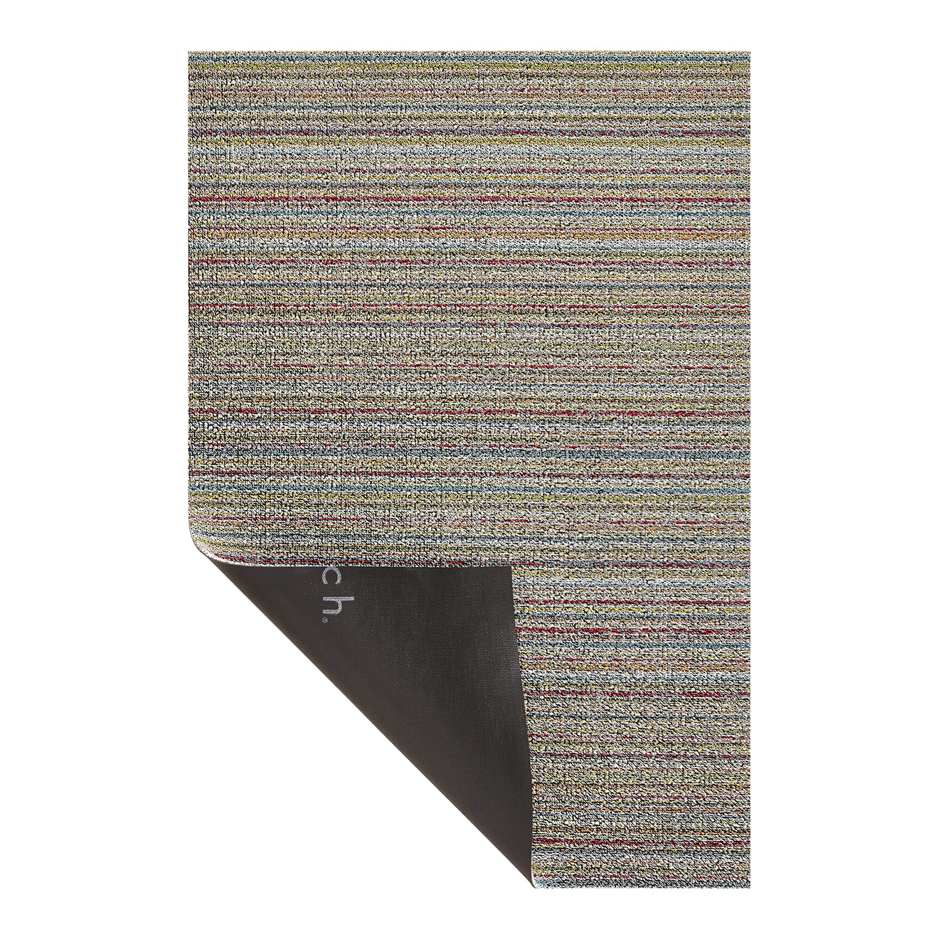 Skinny Stripe Shag Mats - Soft Multi Corner
