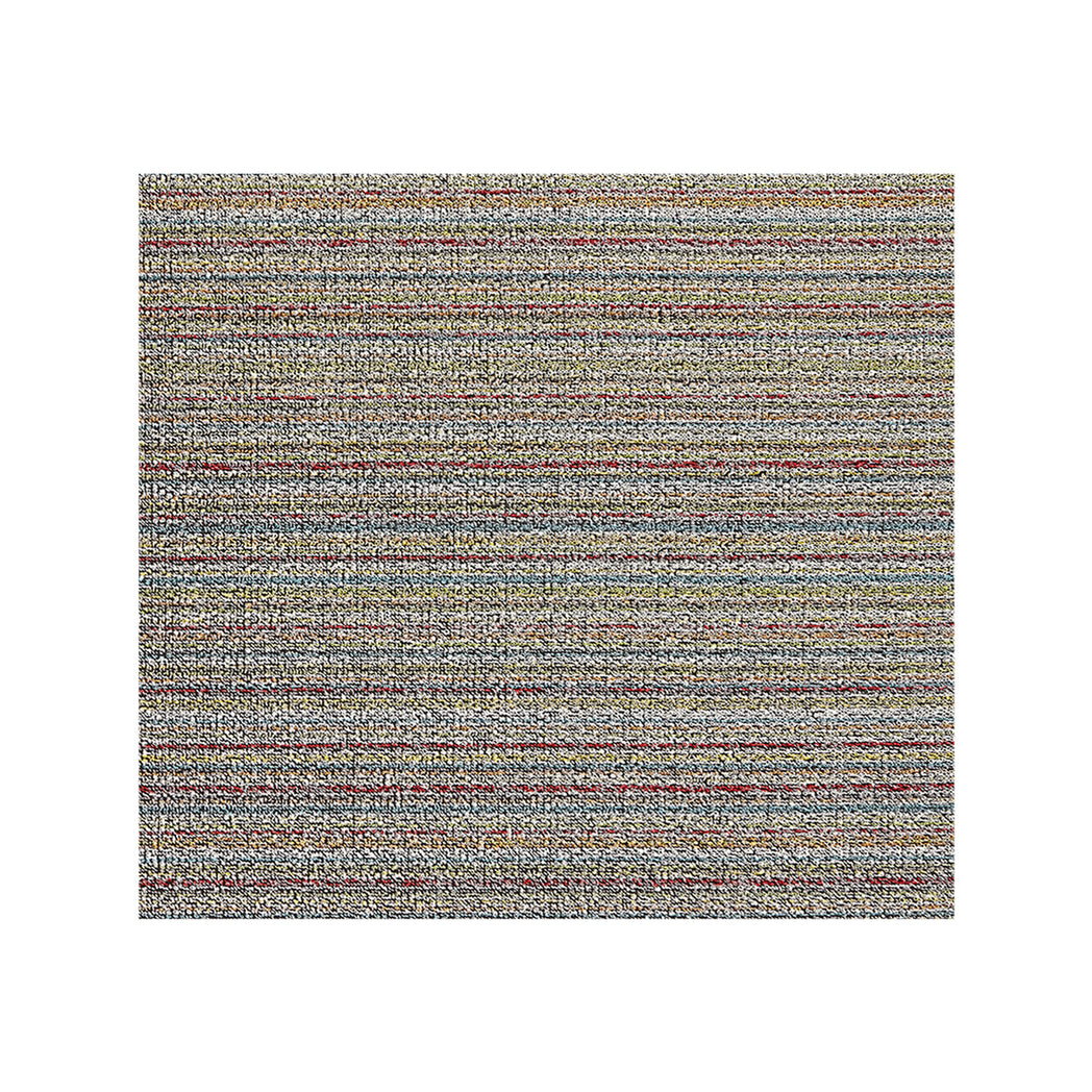 Soft Multi Shag Mat in Mix of White, Pink, Turquoise, Light Yellow Orange, and Yellow Green 