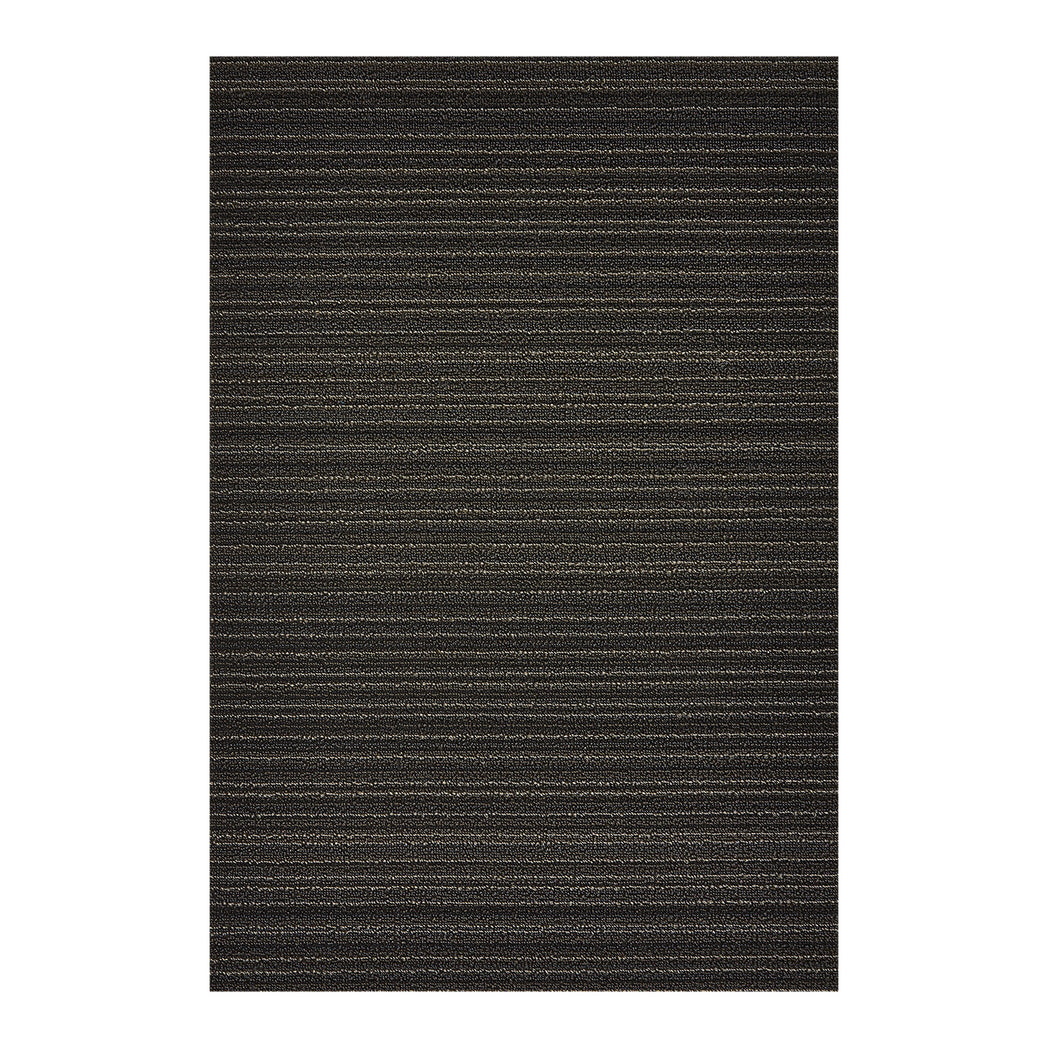 Rectangle Shag Mats in Mix of Black and Metallic Warm Grey Tones
