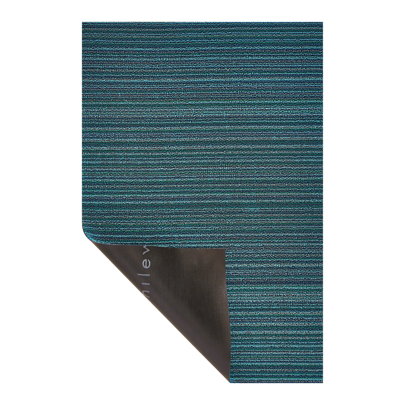 Skinny Stripe Shag Mats - Turquoise Corner