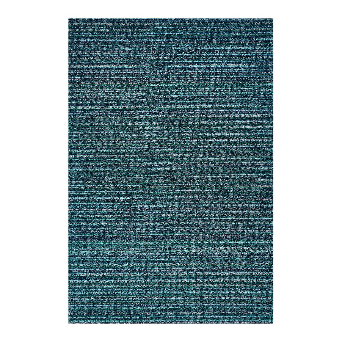 Skinny Stripe Shag Mats - Turquoise View 1
